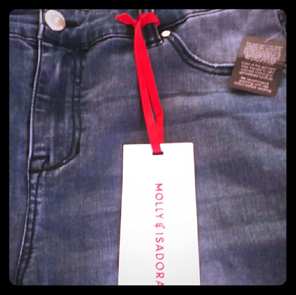 Molly & Isadora size 16 crop denim jeans